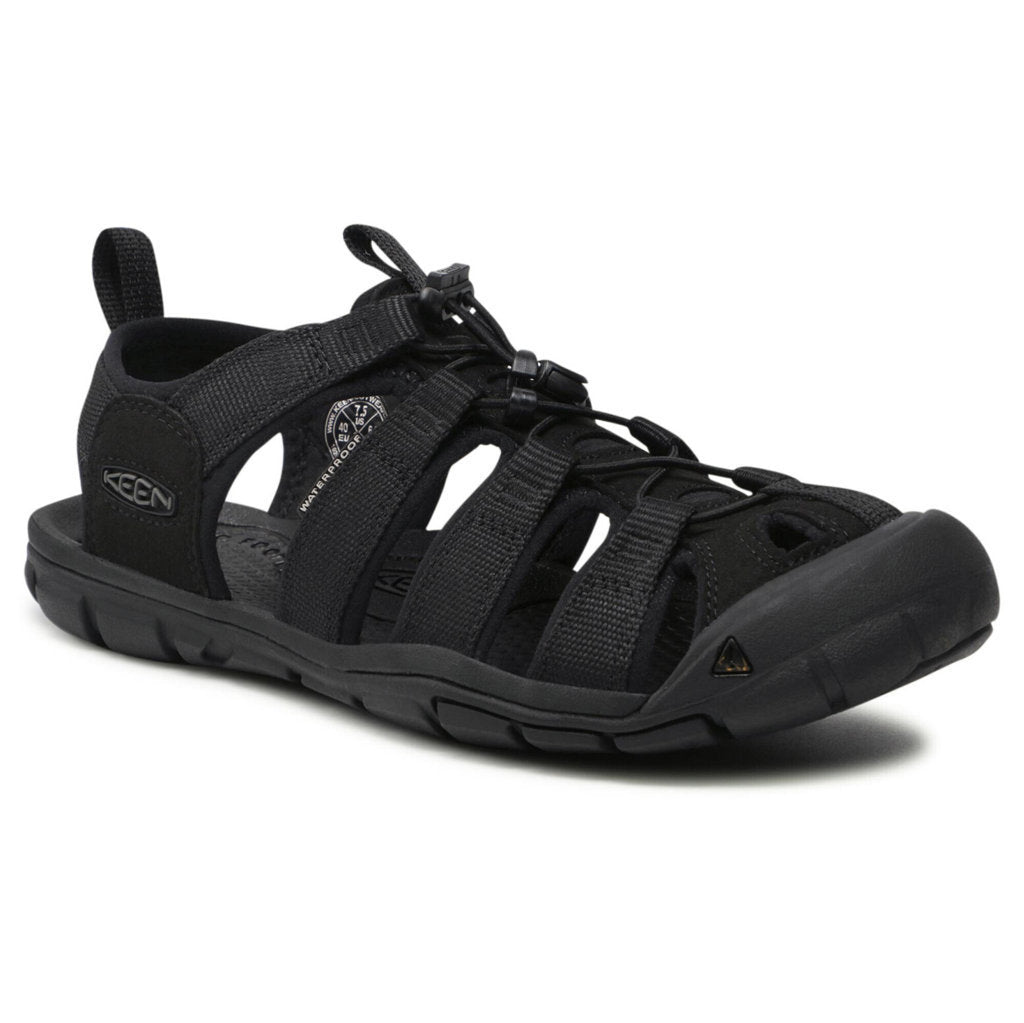 Keen Clearwater CNX Textile Synthetic Mens Sandals#color_triple black