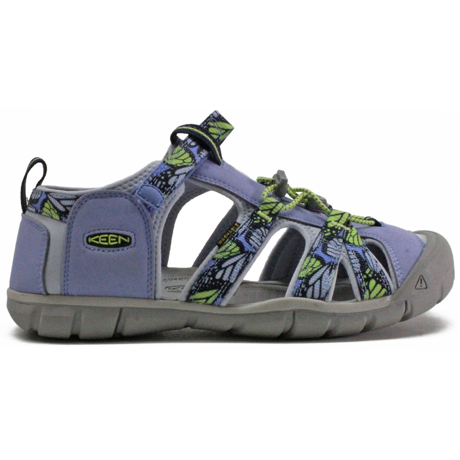 Keen Seacamp II CNX Textile Synthetic Youth Sandals#color_hydrangea sharp green