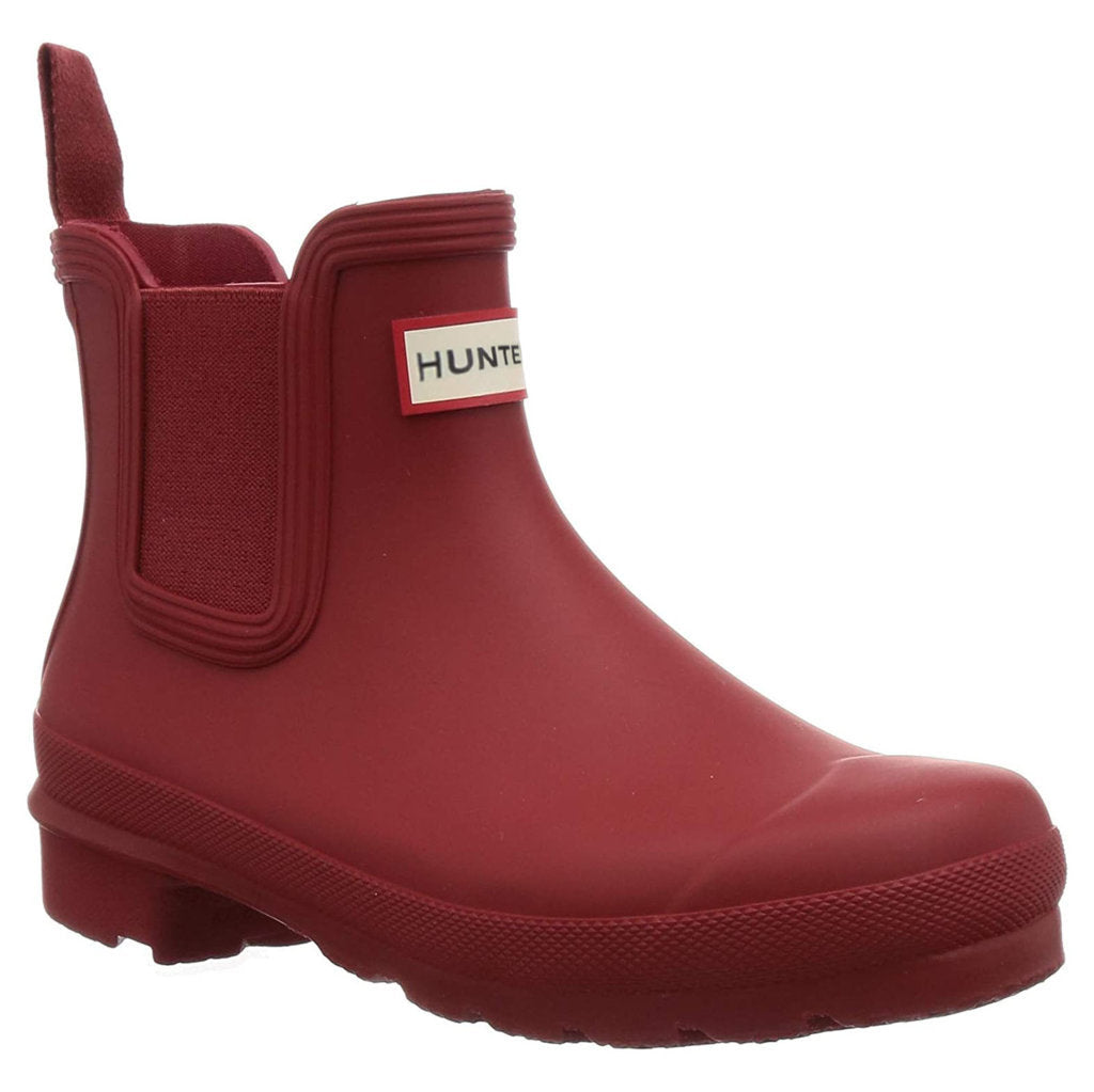 Hunter Original Chelsea Rubber Womens Boots#color_military red
