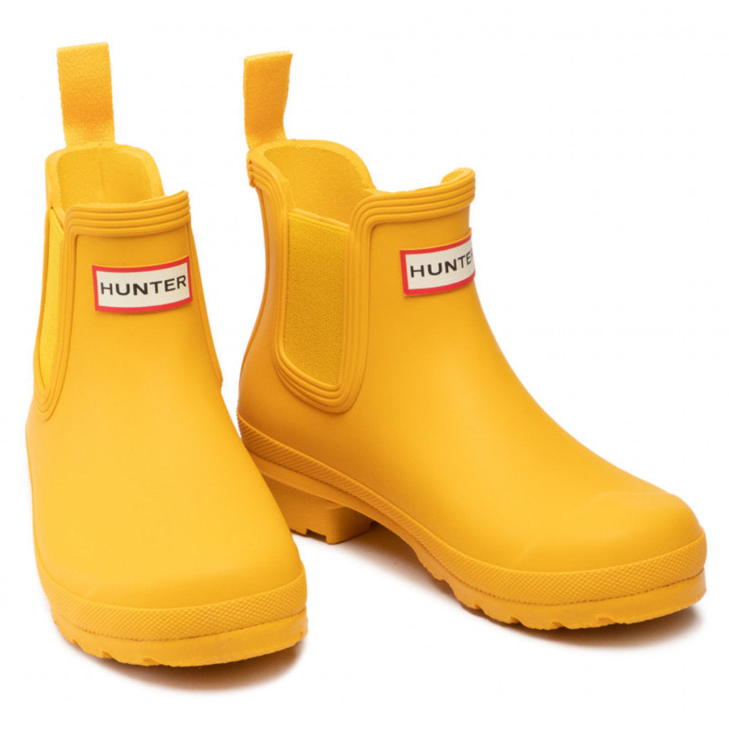 Hunter Original Chelsea Rubber Womens Boots#color_yellow