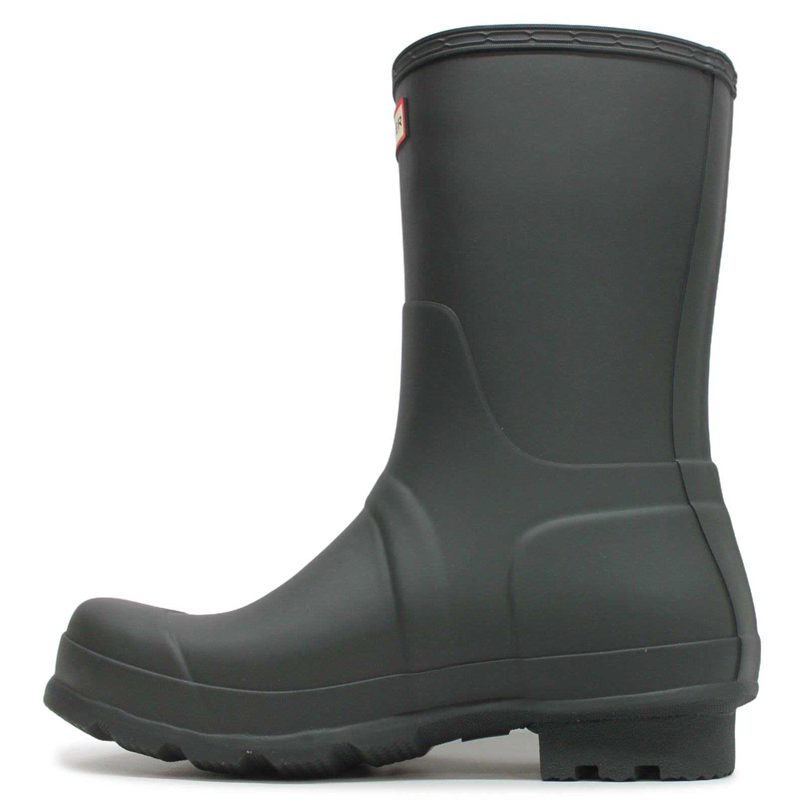 Hunter Original Short Rubber Men's Mid Calf Dark Olive Boots