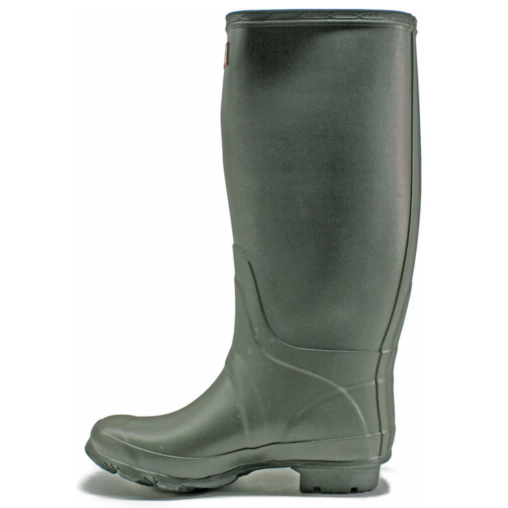 Hunter Field Huntress Rubber Women's Tall Wellington Boots#color_dark olive