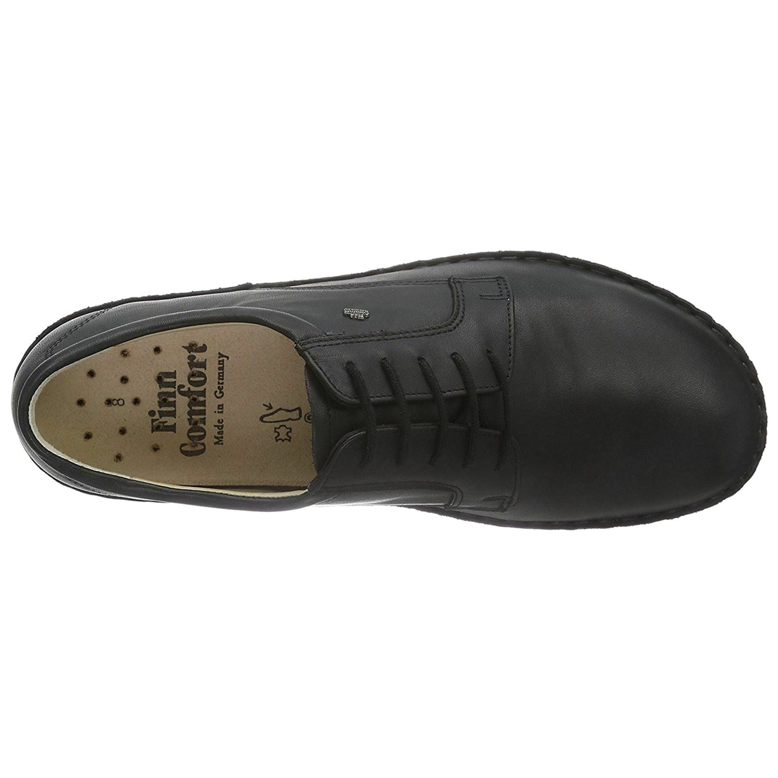Finn Comfort Milano Leather Mens Shoes#color_black