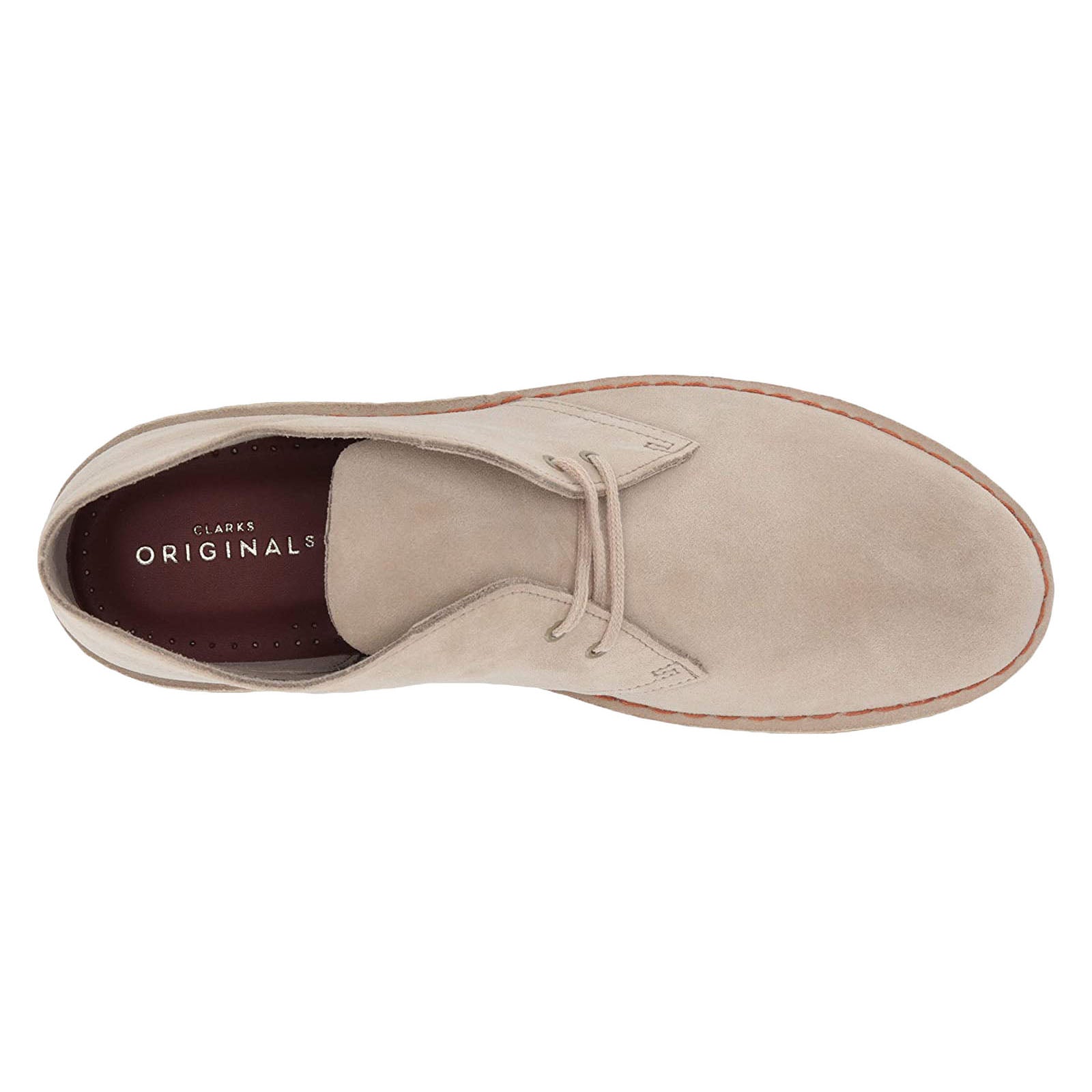 Clarks Originals Desert Boot Suede Womens Boots#color_sand