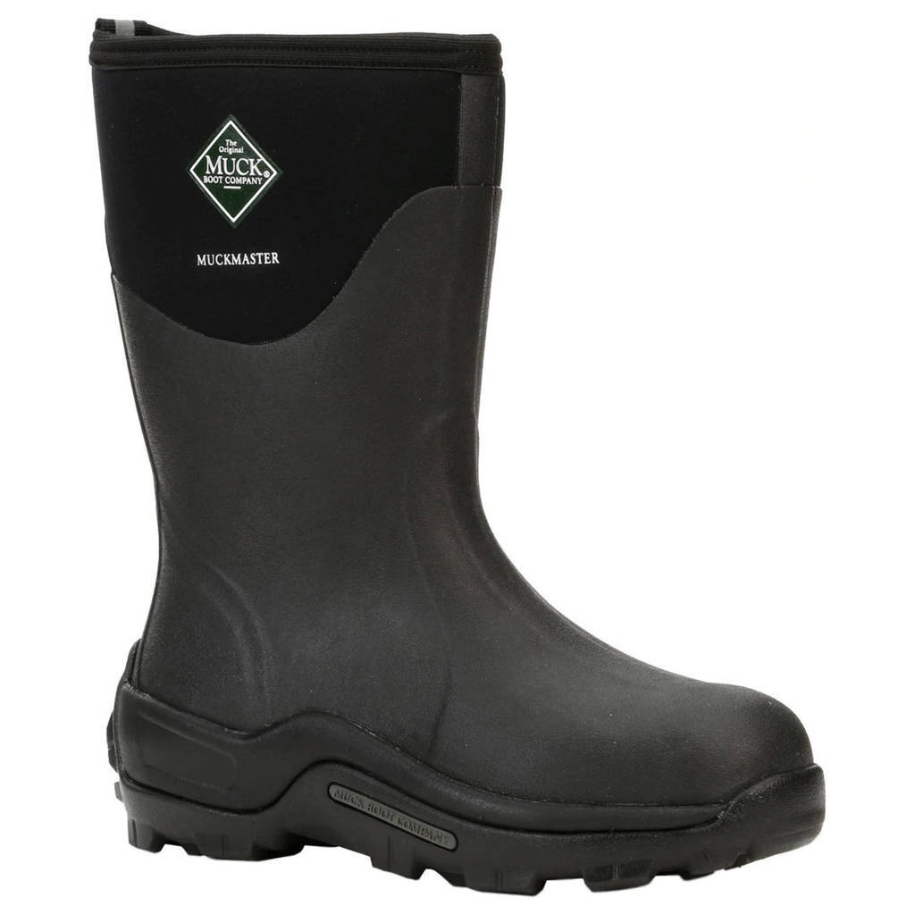 Muck Boot Muckmaster Mid Rubber Unisex Boots#color_black