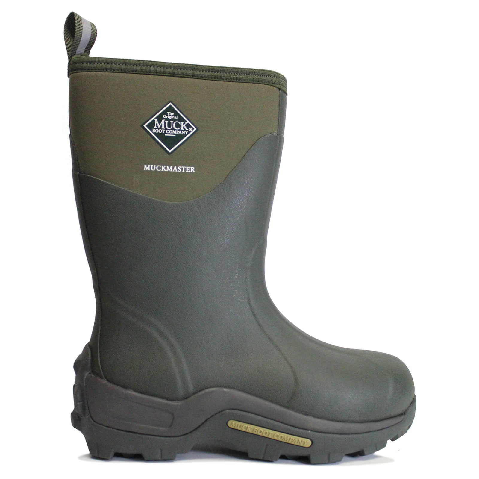 Muck Boot Muckmaster Mid Rubber Mens Boots#color_moss