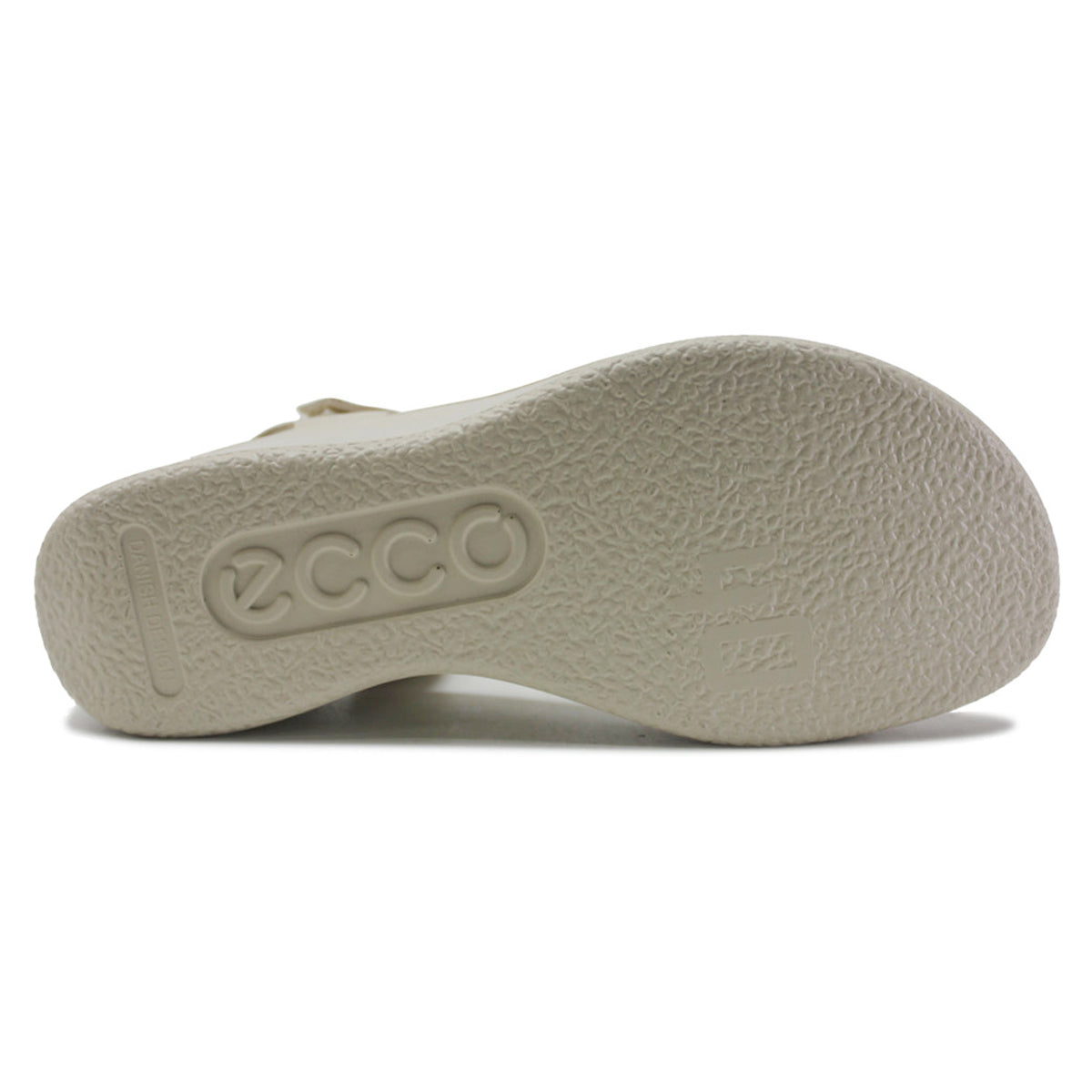 Ecco Flowt Wedge LX 273303-59113 Leather Womens Sandals - Limestone - 38#color_limestone