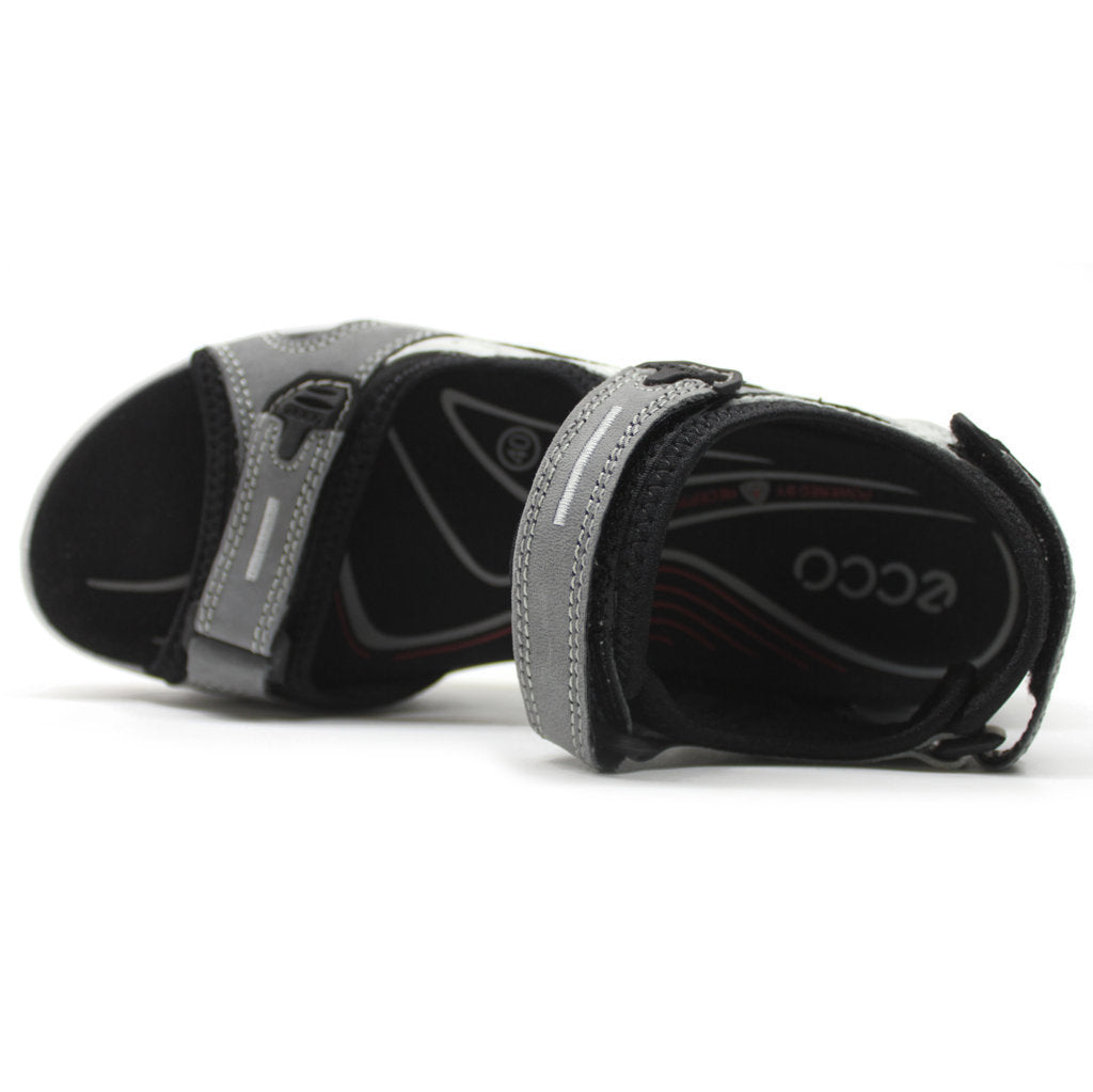 Ecco Offroad 069563 Leather Textile Womens Sandals#color_titanium