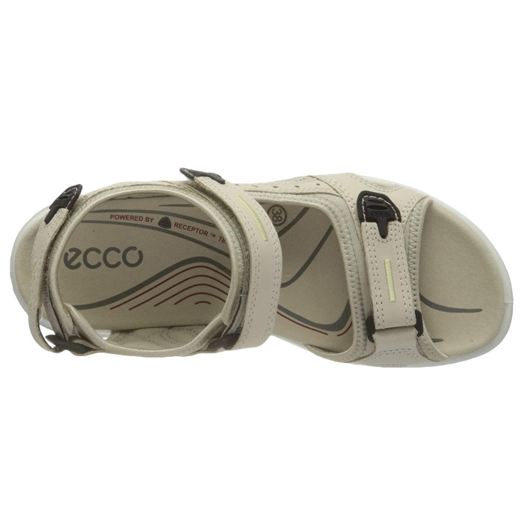 Ecco Offroad 069563 Leather Textile Womens Sandals#color_limestone
