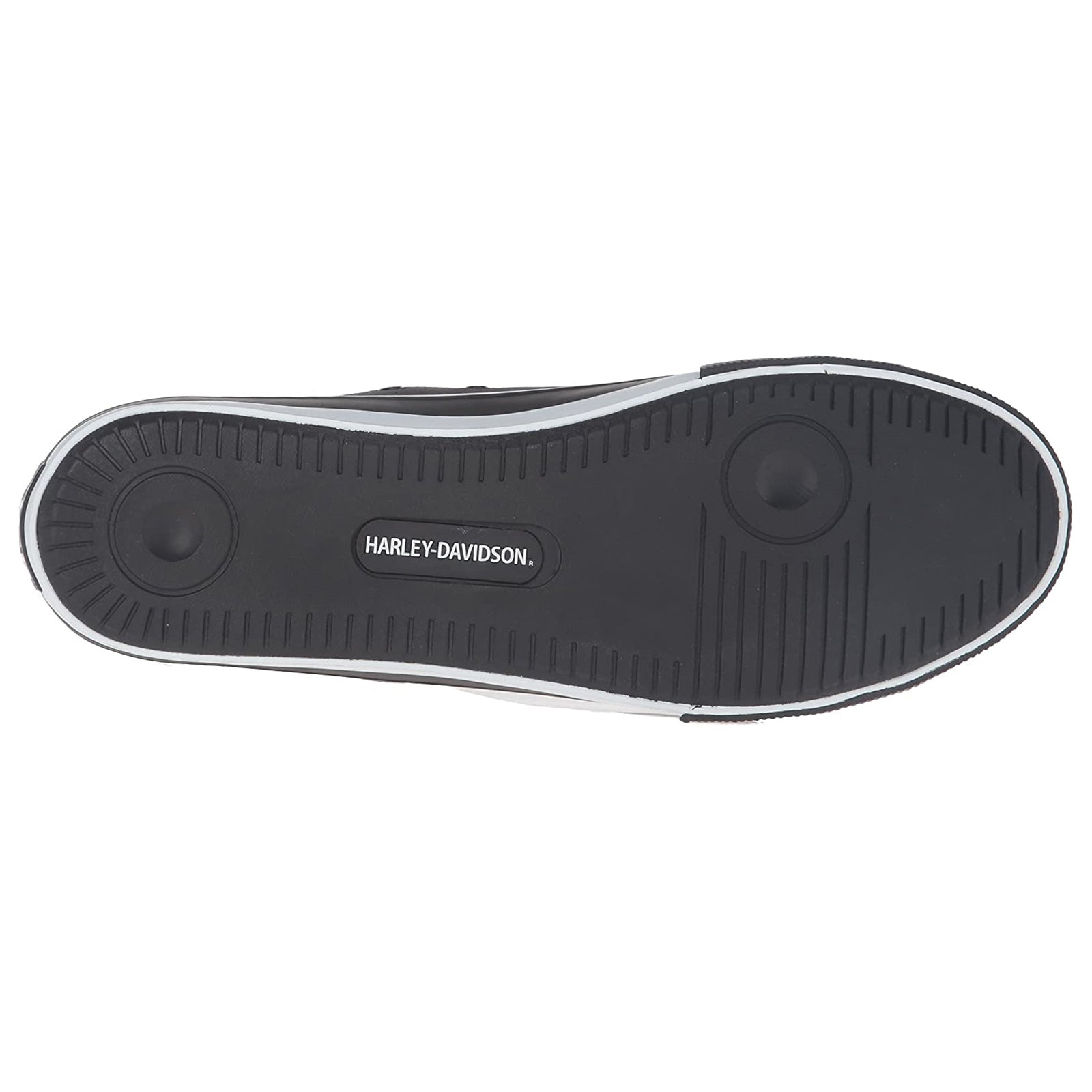 Harley Davidson Baxter Suede Mens Trainers#color_black white