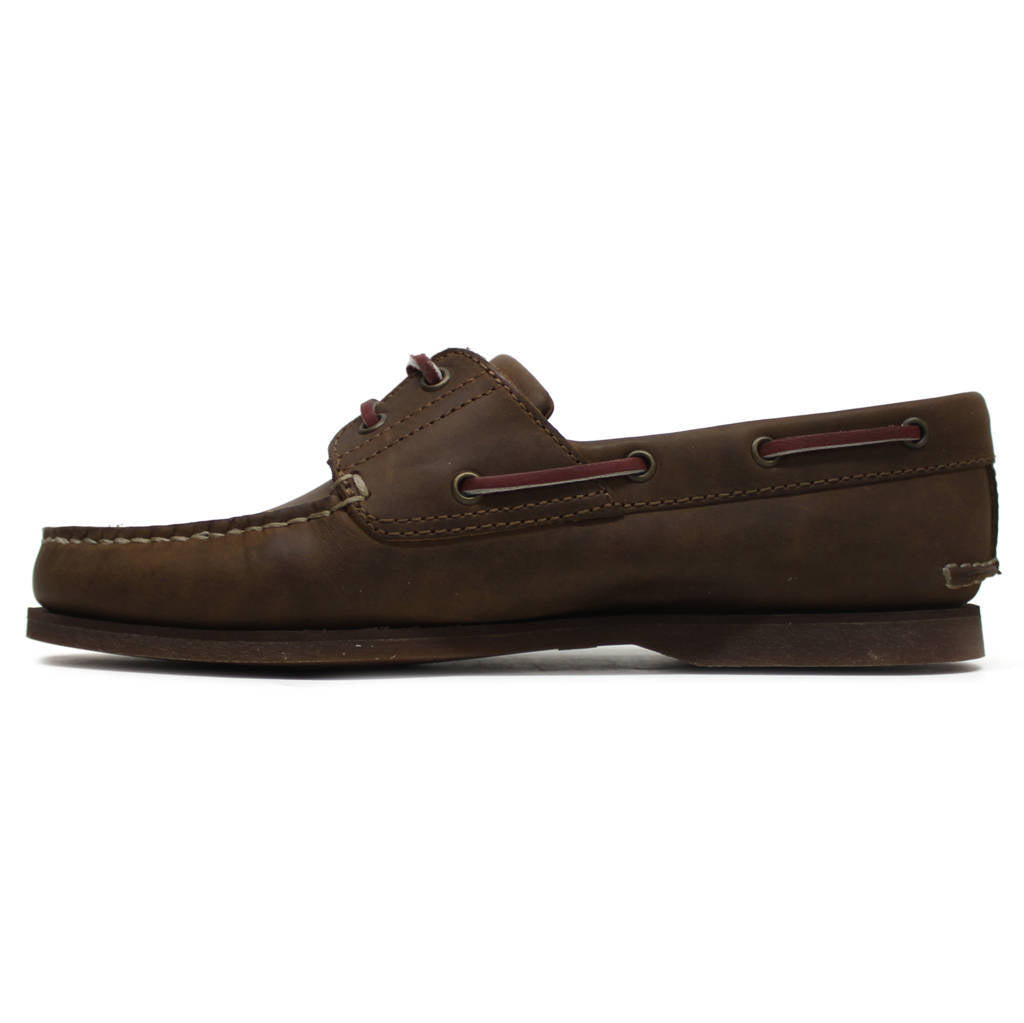 Timberland Classic Boat Leather Mens Shoes#color_brown