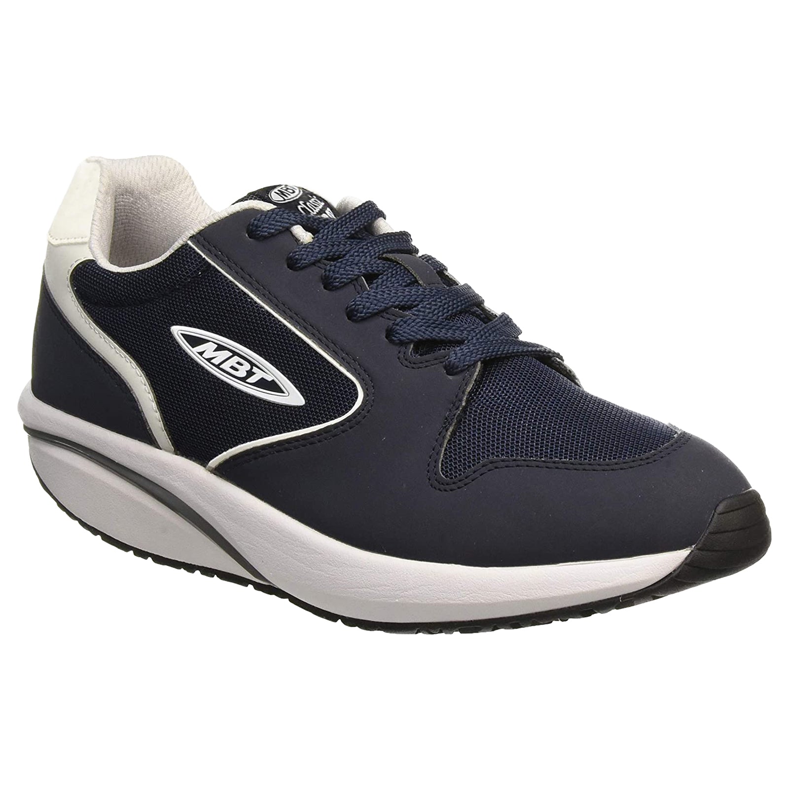 MBT MBT-1997 Classic Synthetic Leather Womens Trainers#color_dark navy