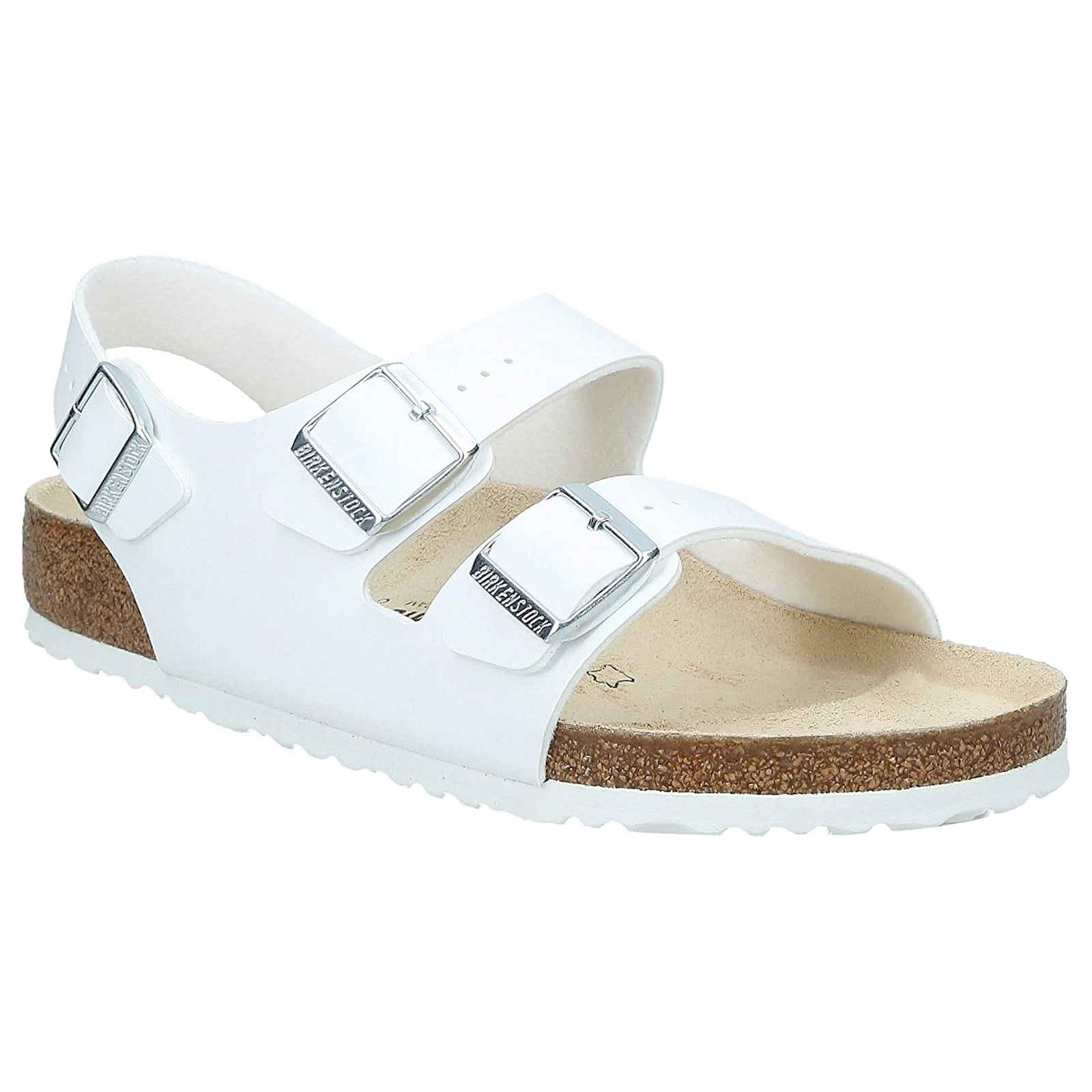 Birkenstock Milano BS Birko-Flor Unisex Sandals#color_white