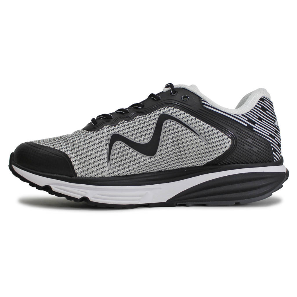 MBT Colorado X Synthetic Leather Mens Trainers#color_silver black