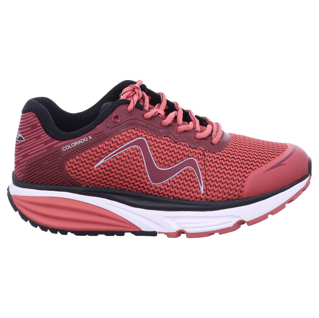 MBT Colorado X Synthetic Leather Womens Trainers#color_mineral red