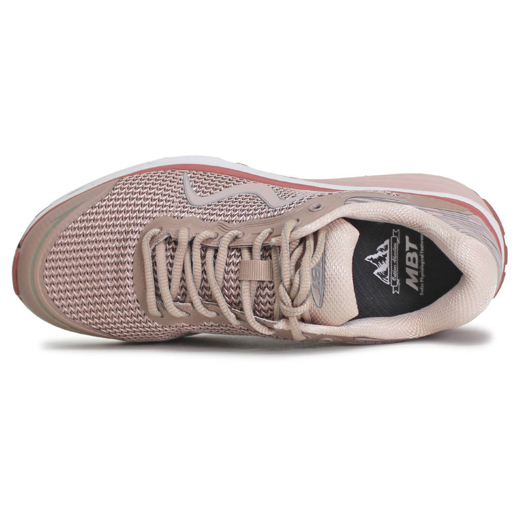 MBT Colorado X Synthetic Leather Womens Trainers#color_rose dust
