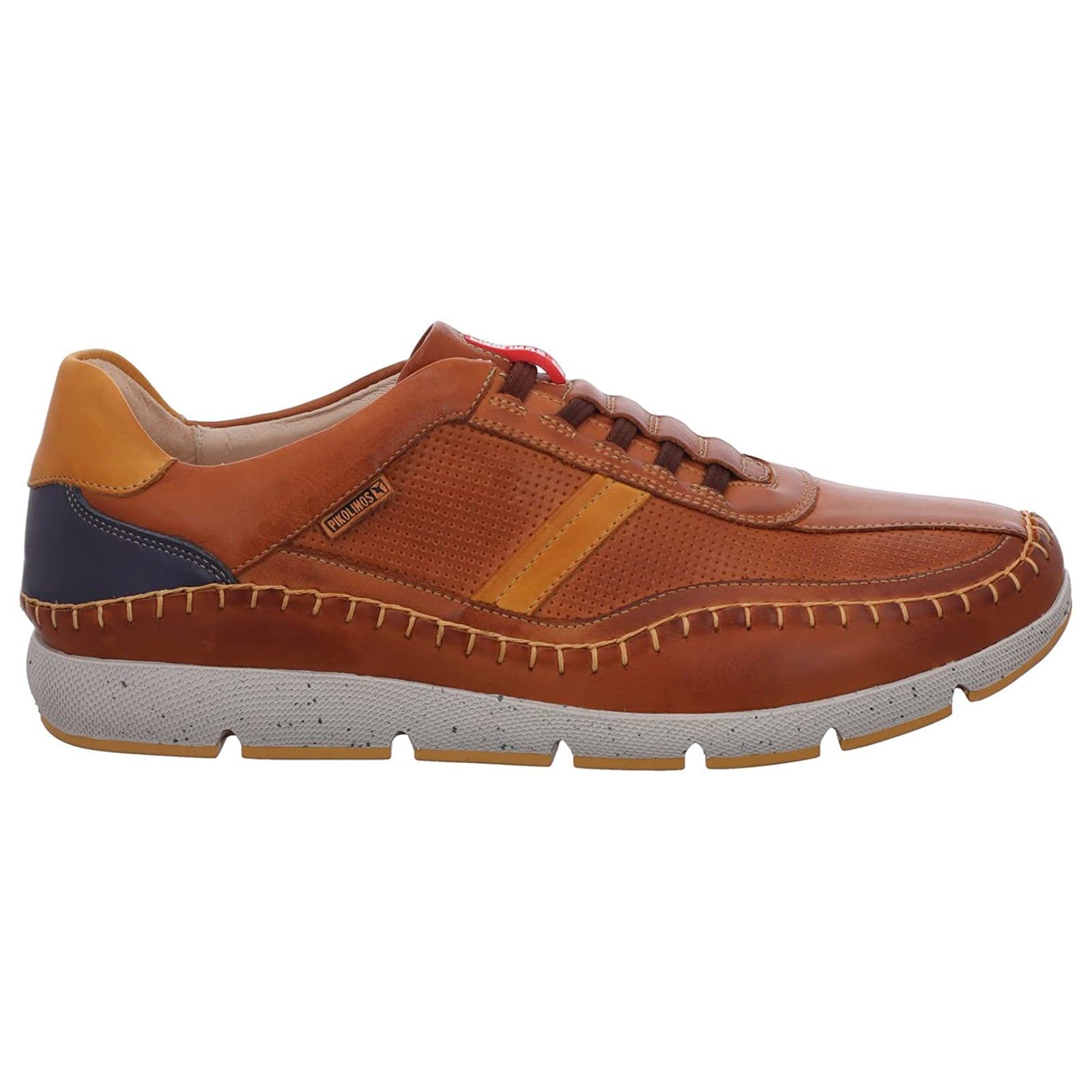 Pikolinos Fuencarral Leather Mens Trainers#color_brandy
