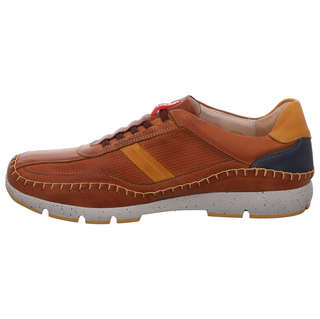 Pikolinos Fuencarral Leather Mens Trainers#color_brandy