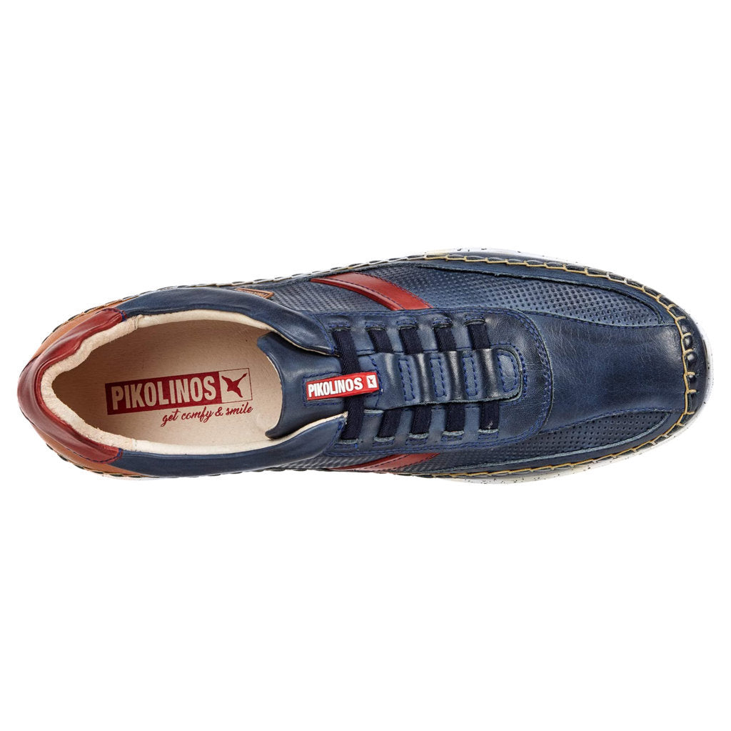 Pikolinos Fuencarral Leather Mens Trainers#color_blue