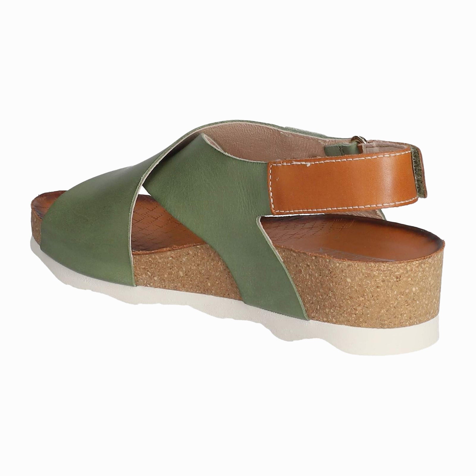 Pikolinos Mahon Leather Womens Sandals#color_mint green
