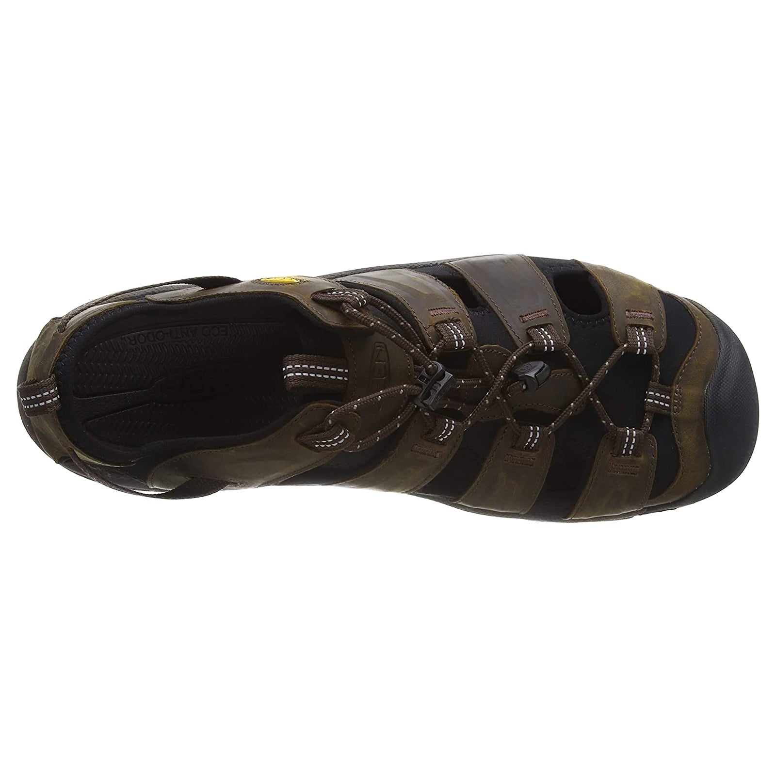 Keen Targhee III Leather Textile Mens Sandals#color_bison mulch