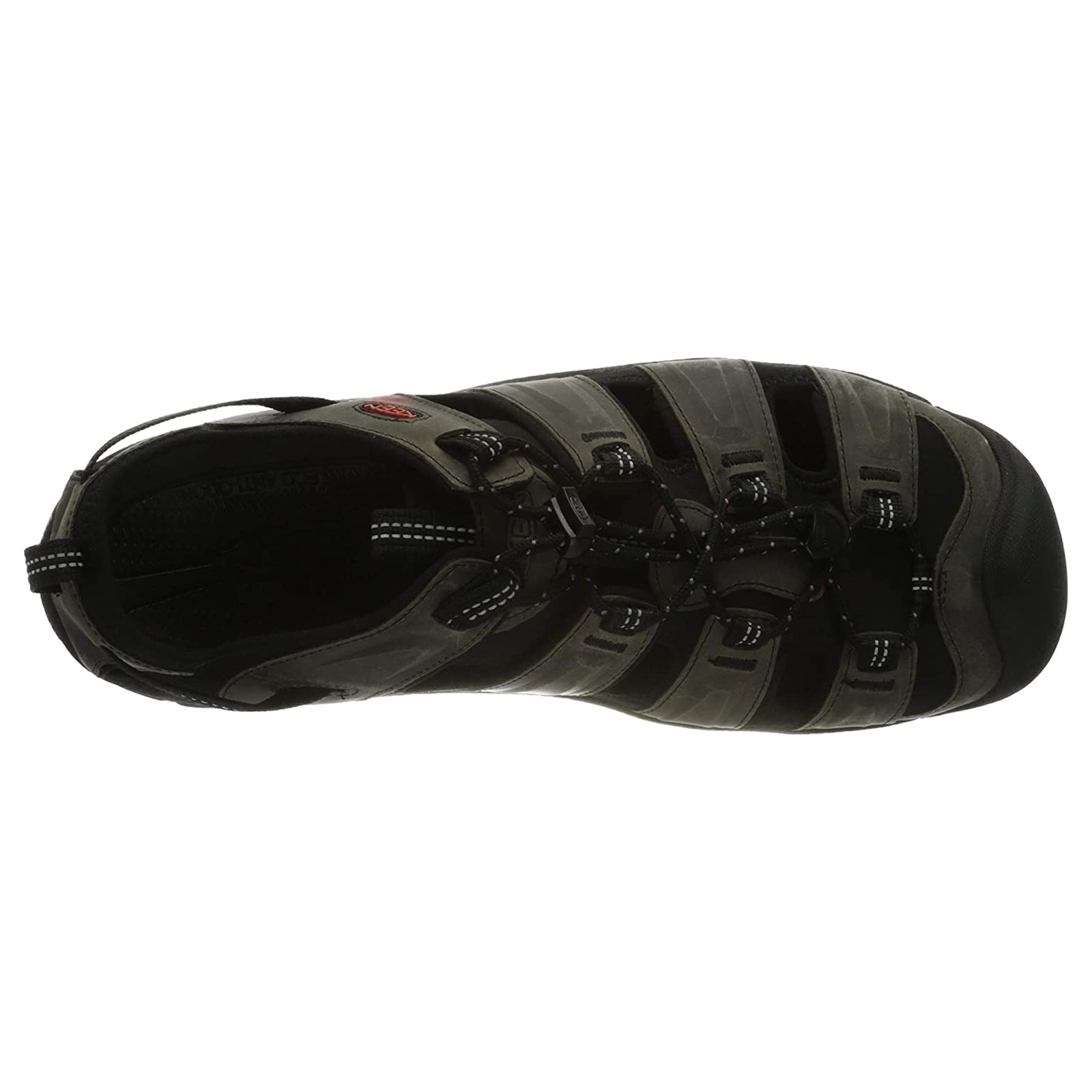 Keen Targhee III Leather Textile Mens Sandals#color_grey black