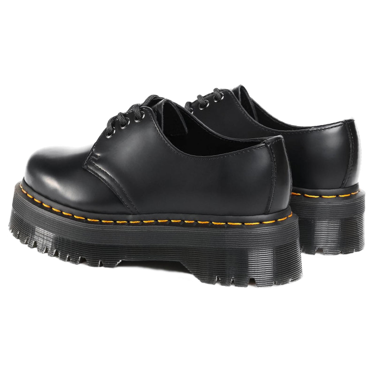 Dr. Martens 1461 Quad Polished Smooth leather Unisex Shoes#color_black
