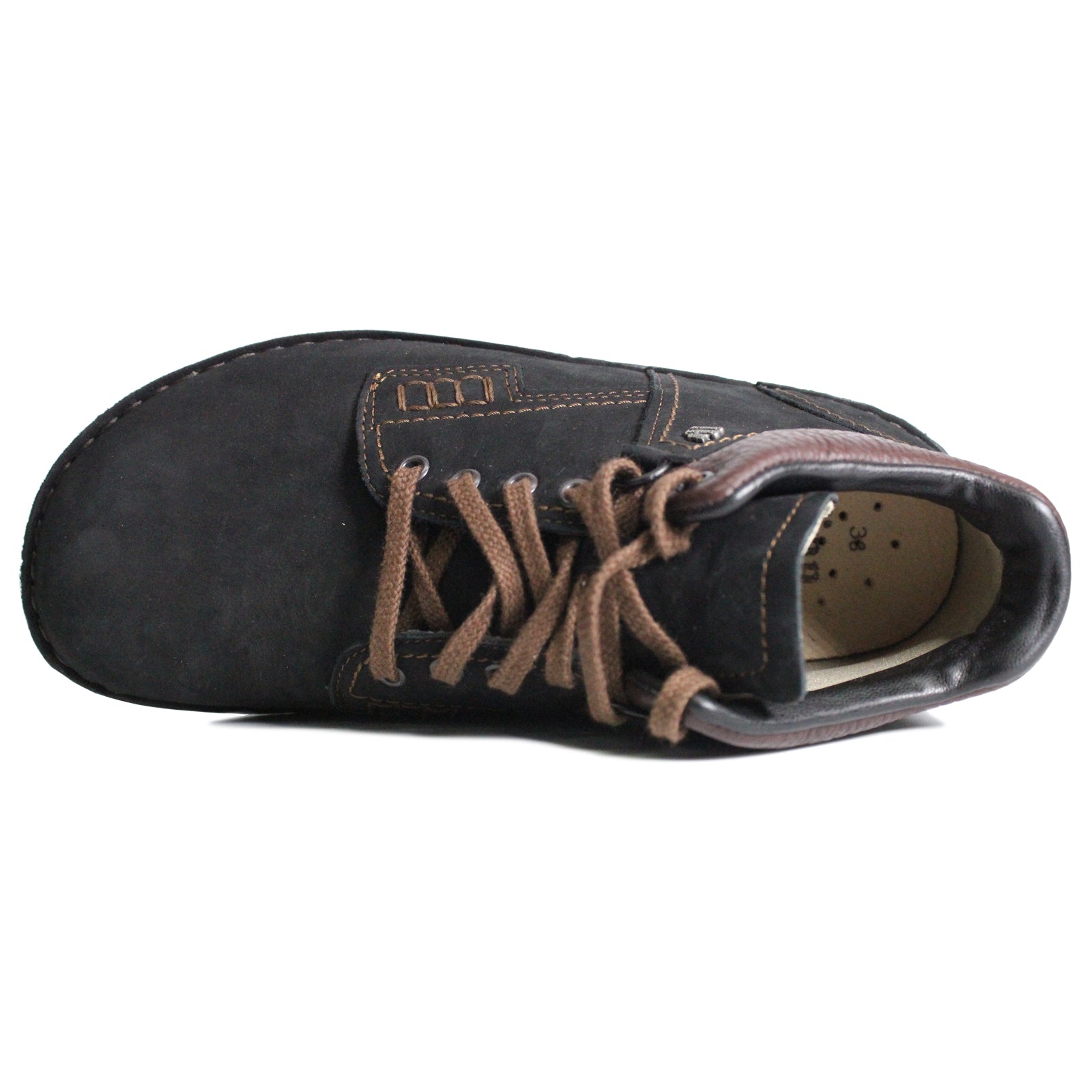 Finn Comfort Linz Nubuck Unisex Boots#color_black brown