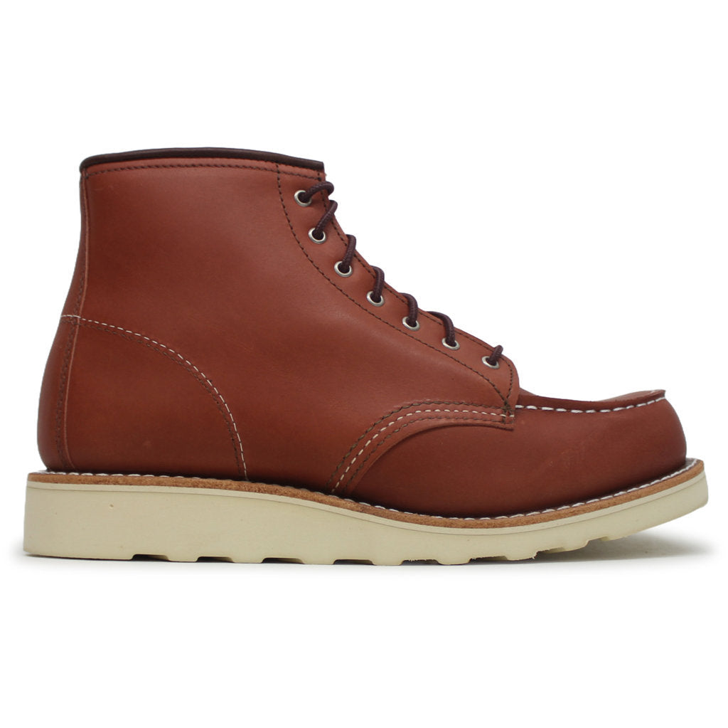 Red Wing 6 Inch Classic Moc Leather Womens Boots#color_auburn