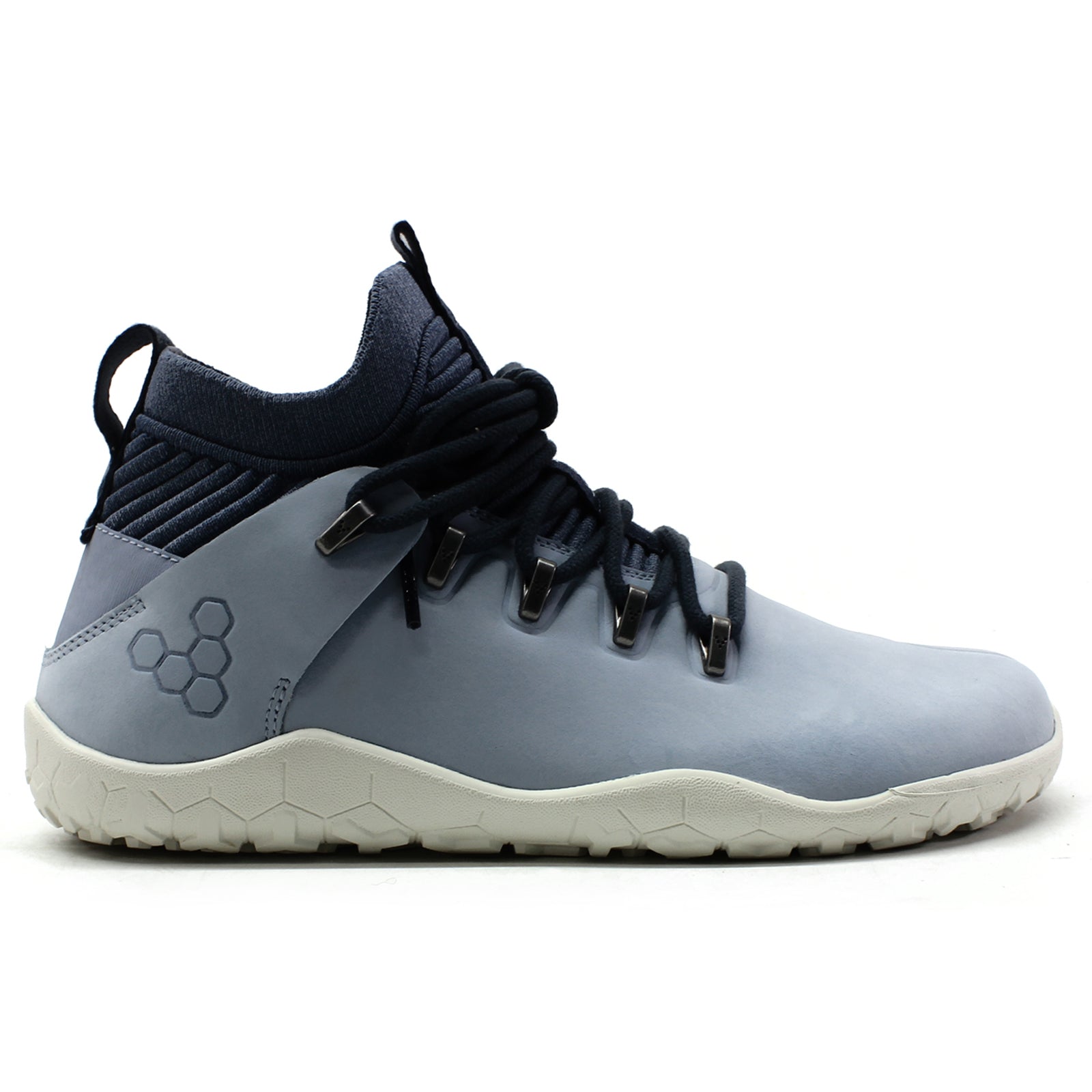 Vivobarefoot Magna FG Leather Textile Womens Trainers#color_haze blue