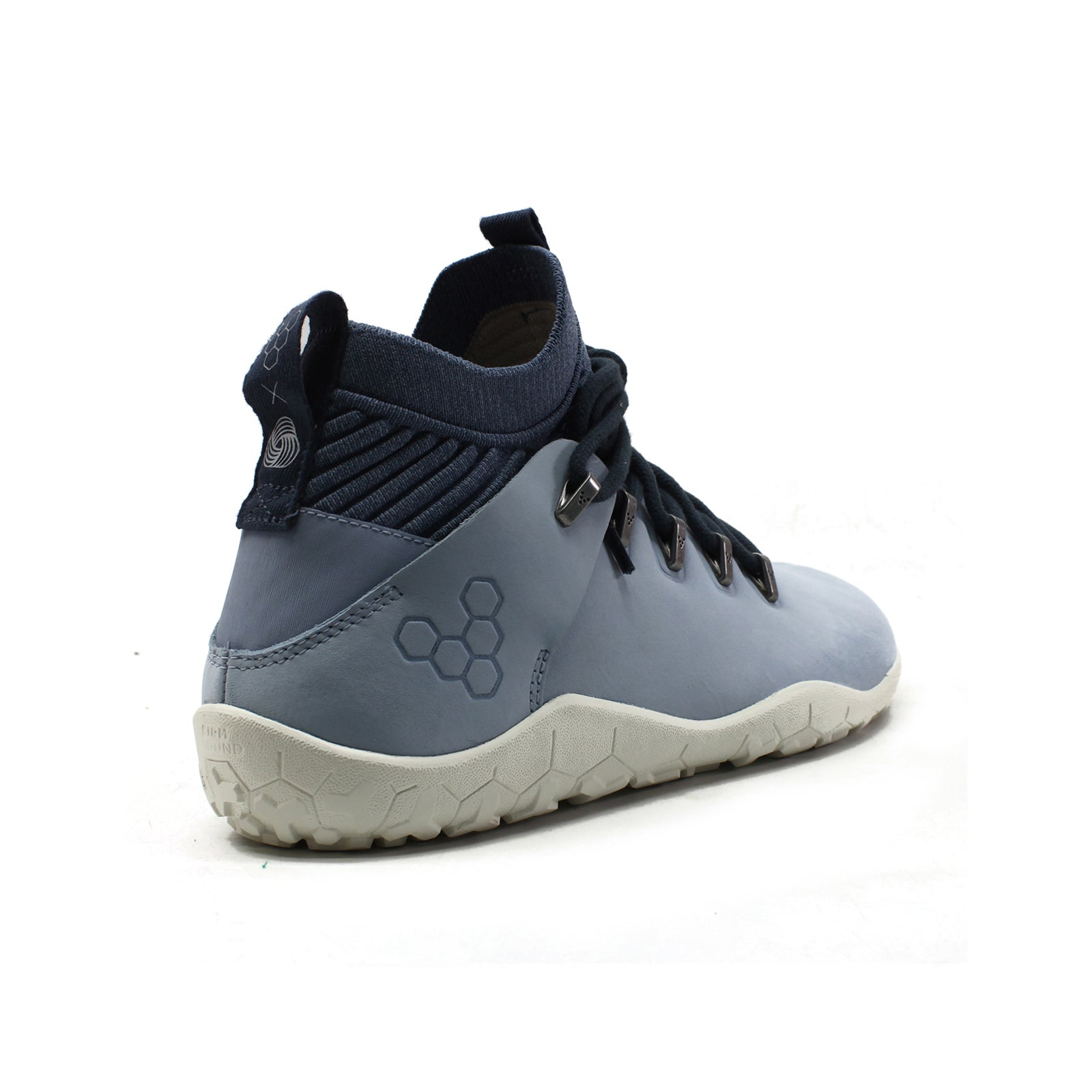 Vivobarefoot Magna FG Leather Textile Womens Trainers#color_haze blue