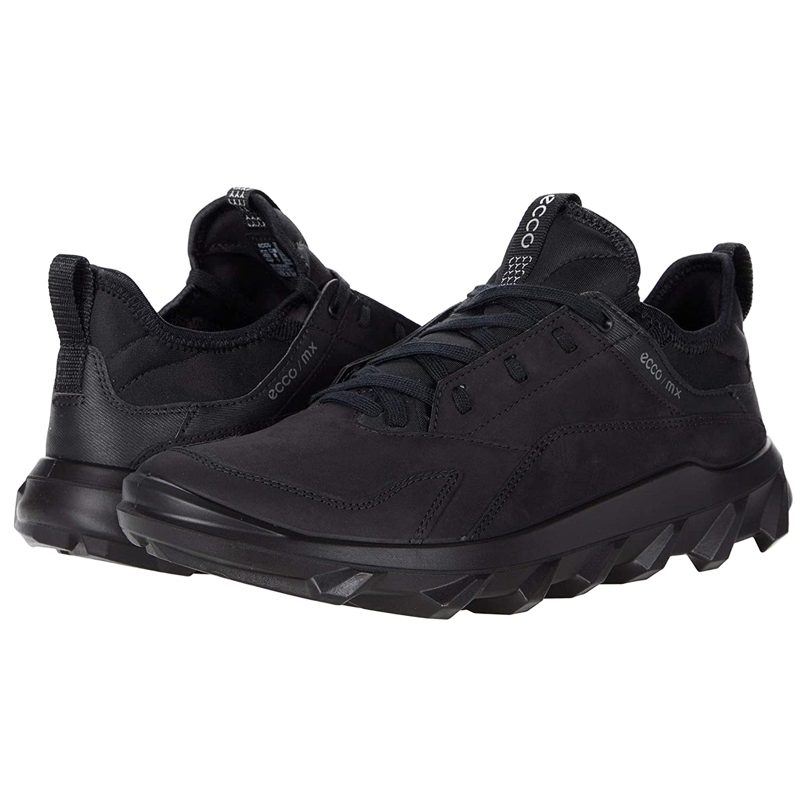 Ecco MX 820184 Leather Textile Mens Trainers#color_black