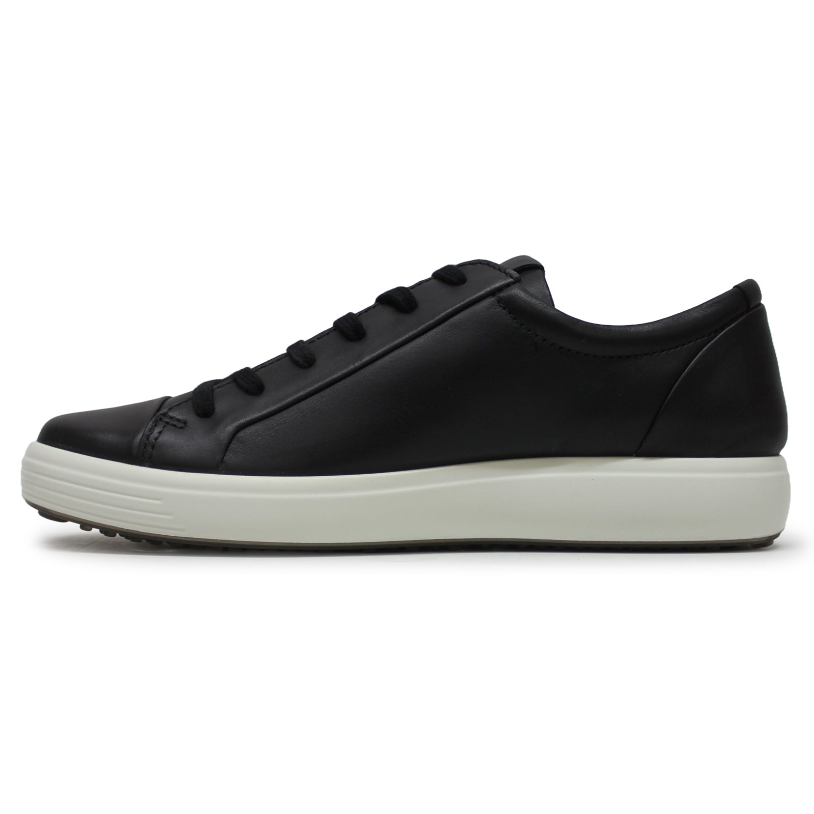 Ecco Soft 7 470364 Leather Mens Trainers#color_black