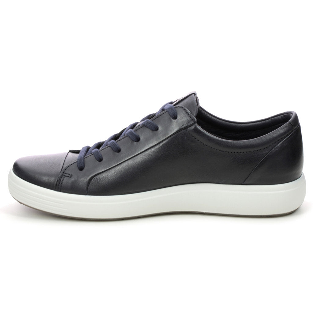 Ecco Soft 7 470364 Leather Mens Trainers#color_night sky