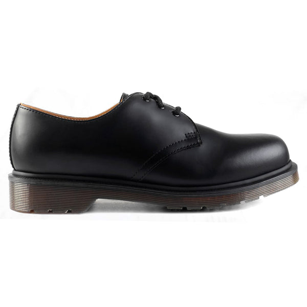 Dr. Martens 1461 PW Smooth Leather Unisex Black Lace Up Shoes