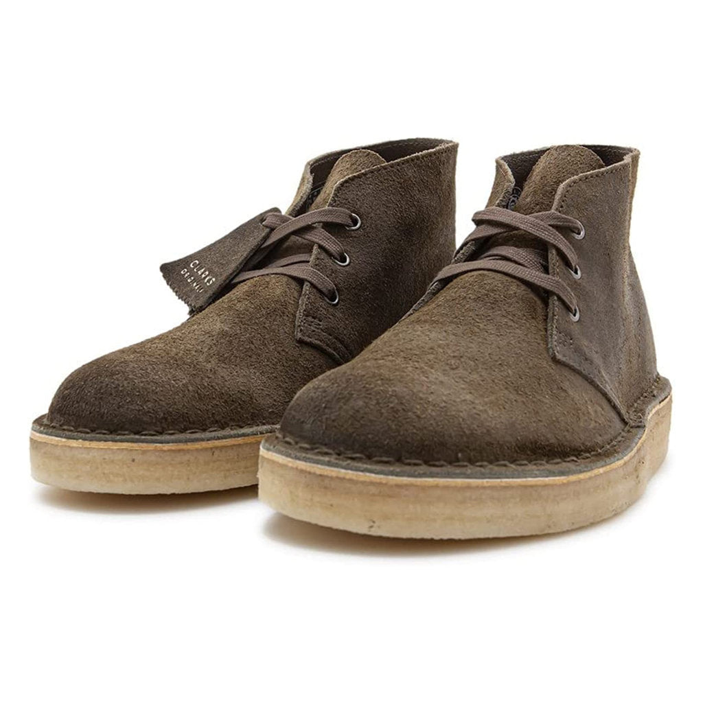 Clarks Originals Desert Coal Suede Mens Boots#color_olive