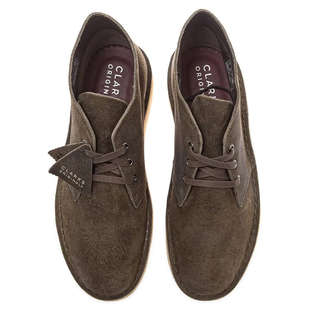 Clarks Originals Desert Coal Suede Mens Boots#color_olive
