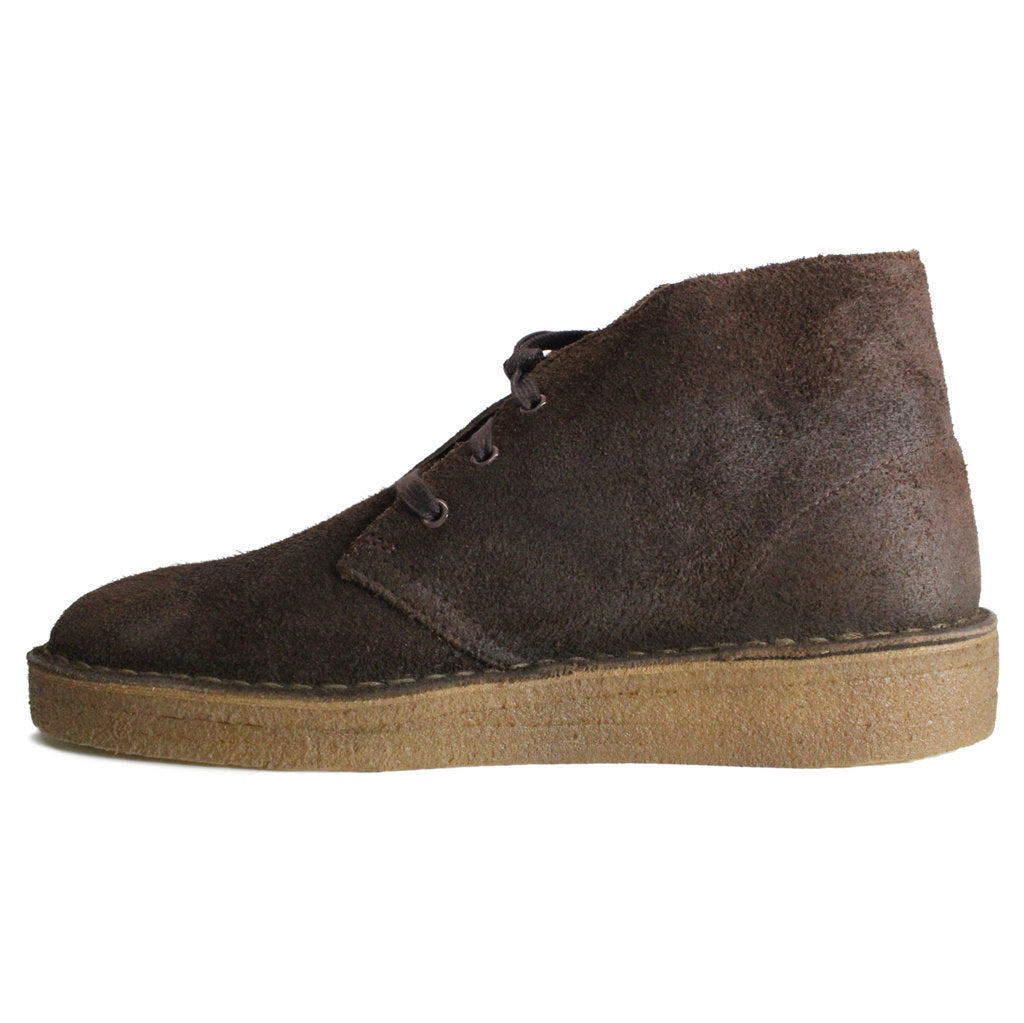Clarks Originals Desert Coal Suede Mens Boots#color_dark brown