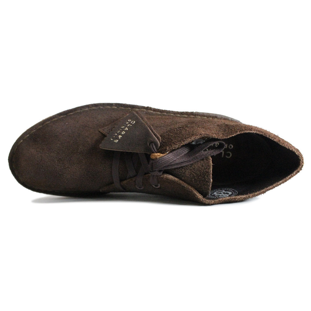 Clarks Originals Desert Coal Suede Mens Boots#color_dark brown