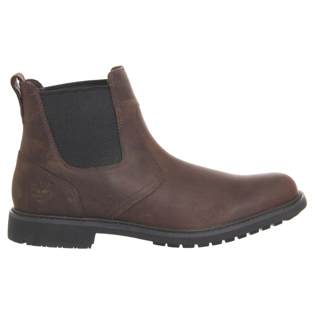 Timberland Stormbucks Leather Textile Mens Boots#color_dark brown