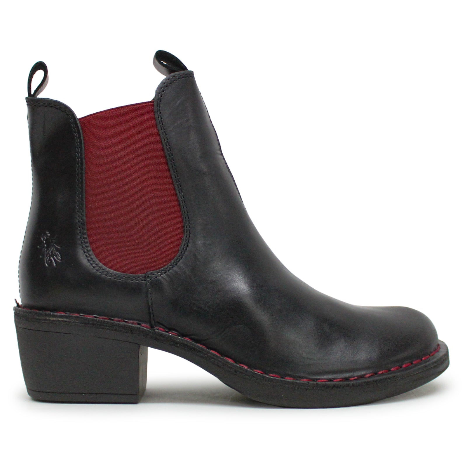 Fly London MEME030FLY Rug Leather Womens Boots#color_black brick
