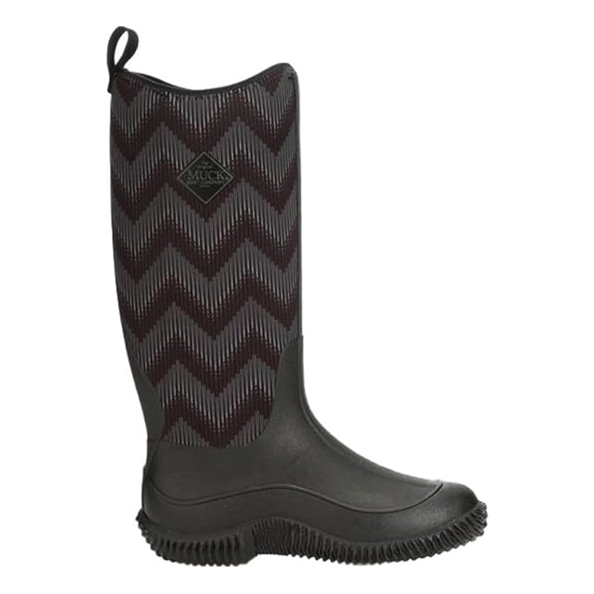 Muck Boot Hale Rubber Synthetic Womens Boots#color_grey black