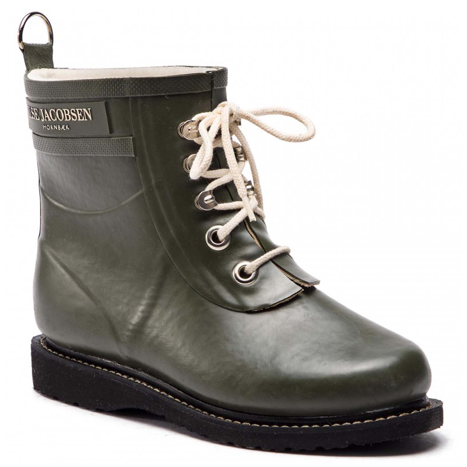 Ilse Jacobsen Rub2 Rubber Womens Boots#color_army