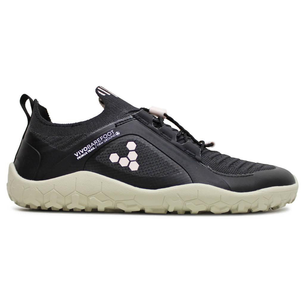 Vivobarefoot Primus Trail Knit FG Textile Synthetic Womens Trainers#color_obsidian misty rose limestone
