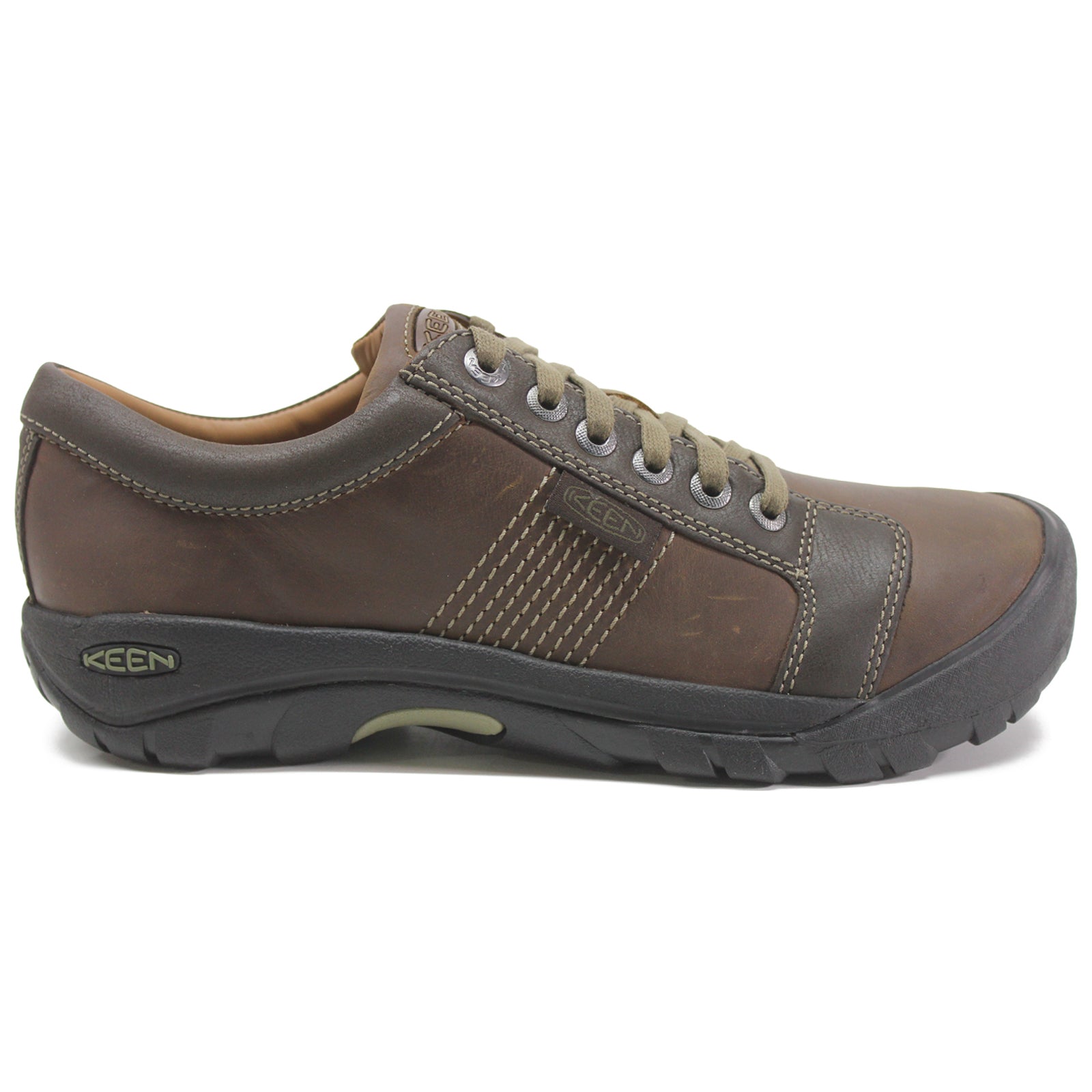 Keen Austin Waterproof Leather Men's Casual Shoes#color_chocolate brown