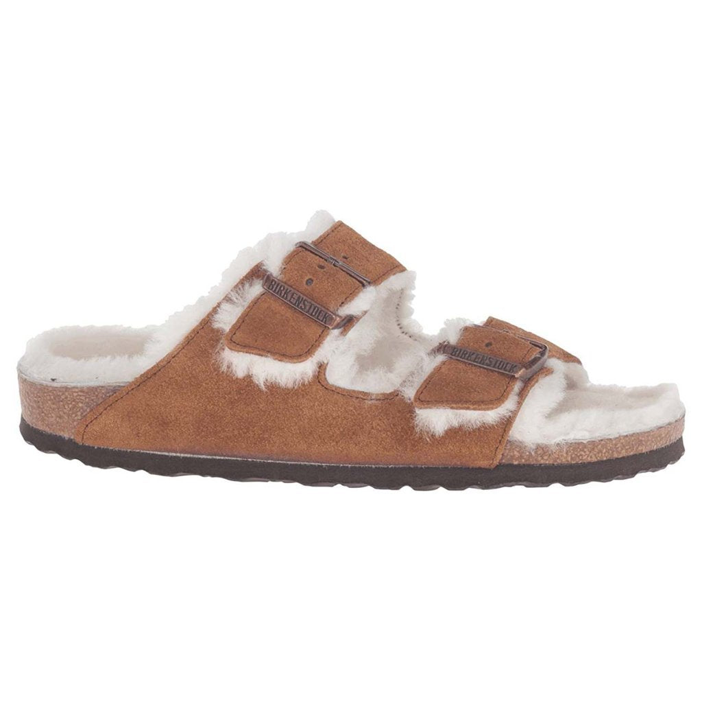 Birkenstock Arizona Shearling Suede Unisex Sandals#color_mink