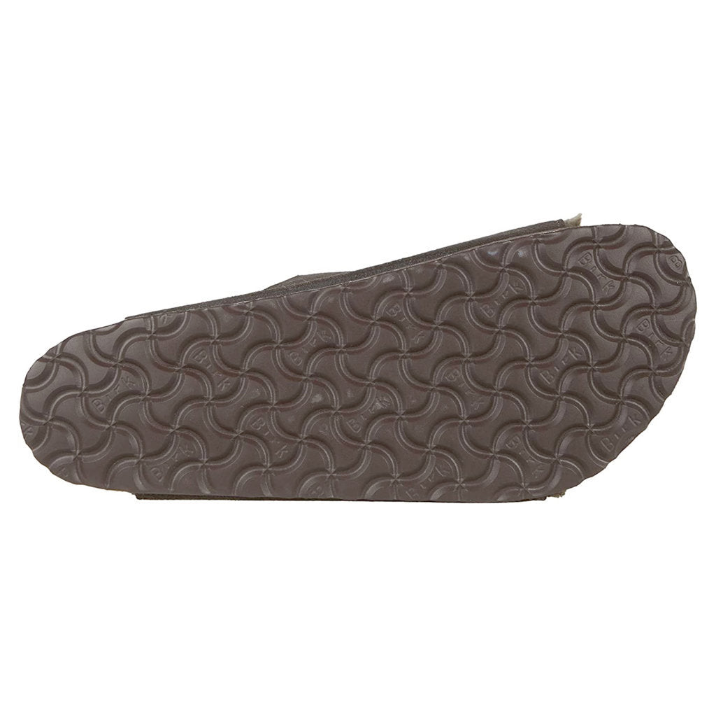 Birkenstock Arizona Shearling Suede Unisex Sandals#color_mocca