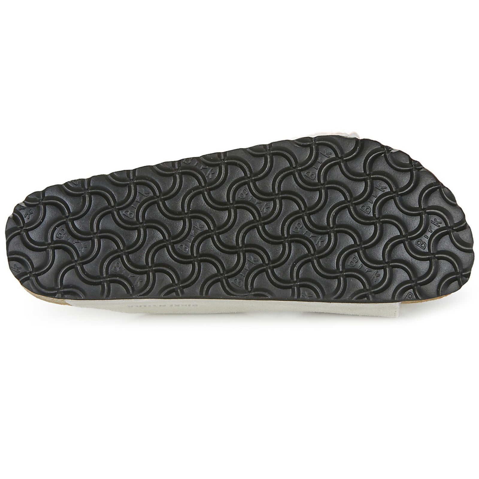 Birkenstock Arizona Shearling Suede Unisex Antique White Slides