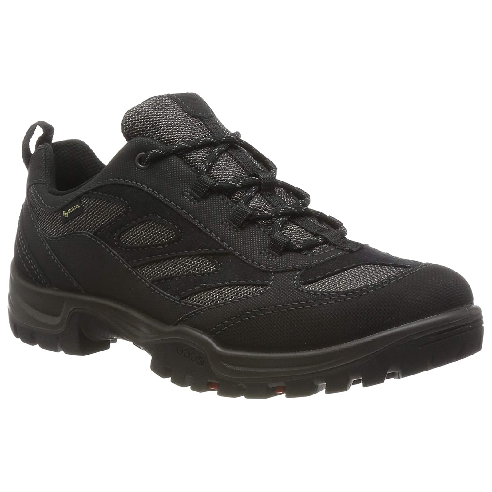 Ecco Xpedition III Leather Textile Womens Trainers#color_black mole