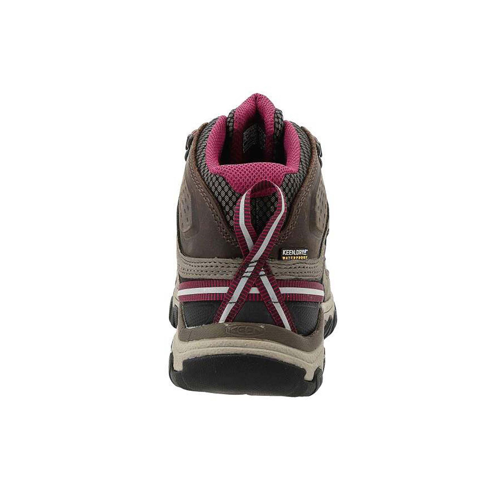 Keen Targhee III Mid Leather Textile Womens Boots#color_weiss boysenberry